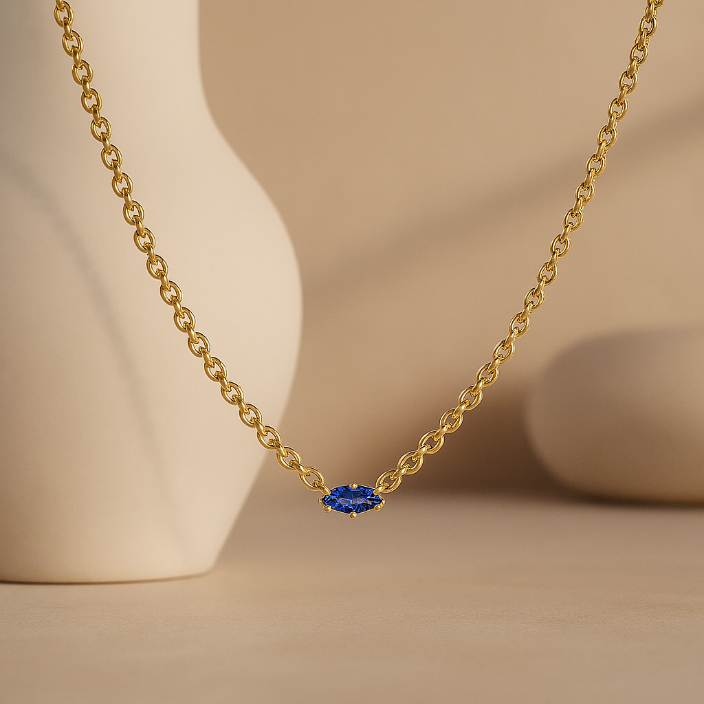 Marquise Sapphire Necklace