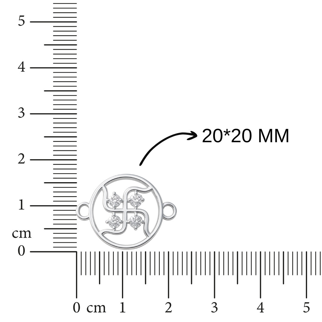 Swastik Diamond Rakhi