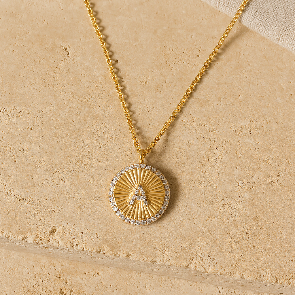 Initial Ray Necklace