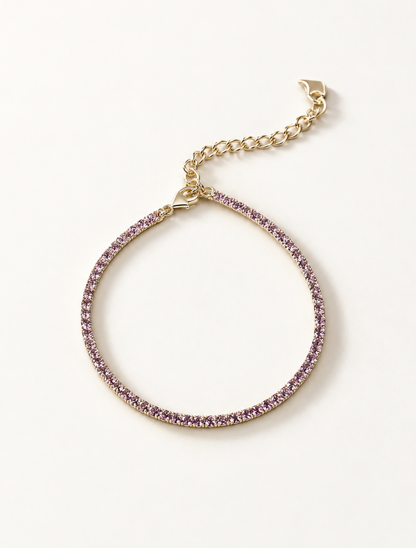 2mm Purple Tennis Bracelet