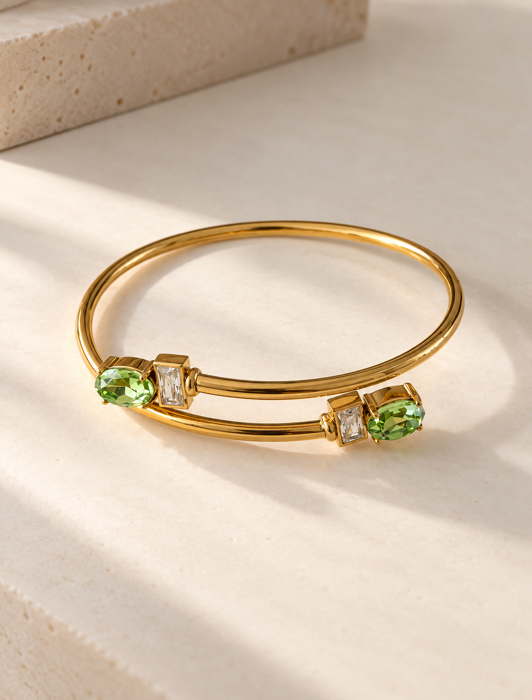 Fancy Crossover Cuff Bracelet