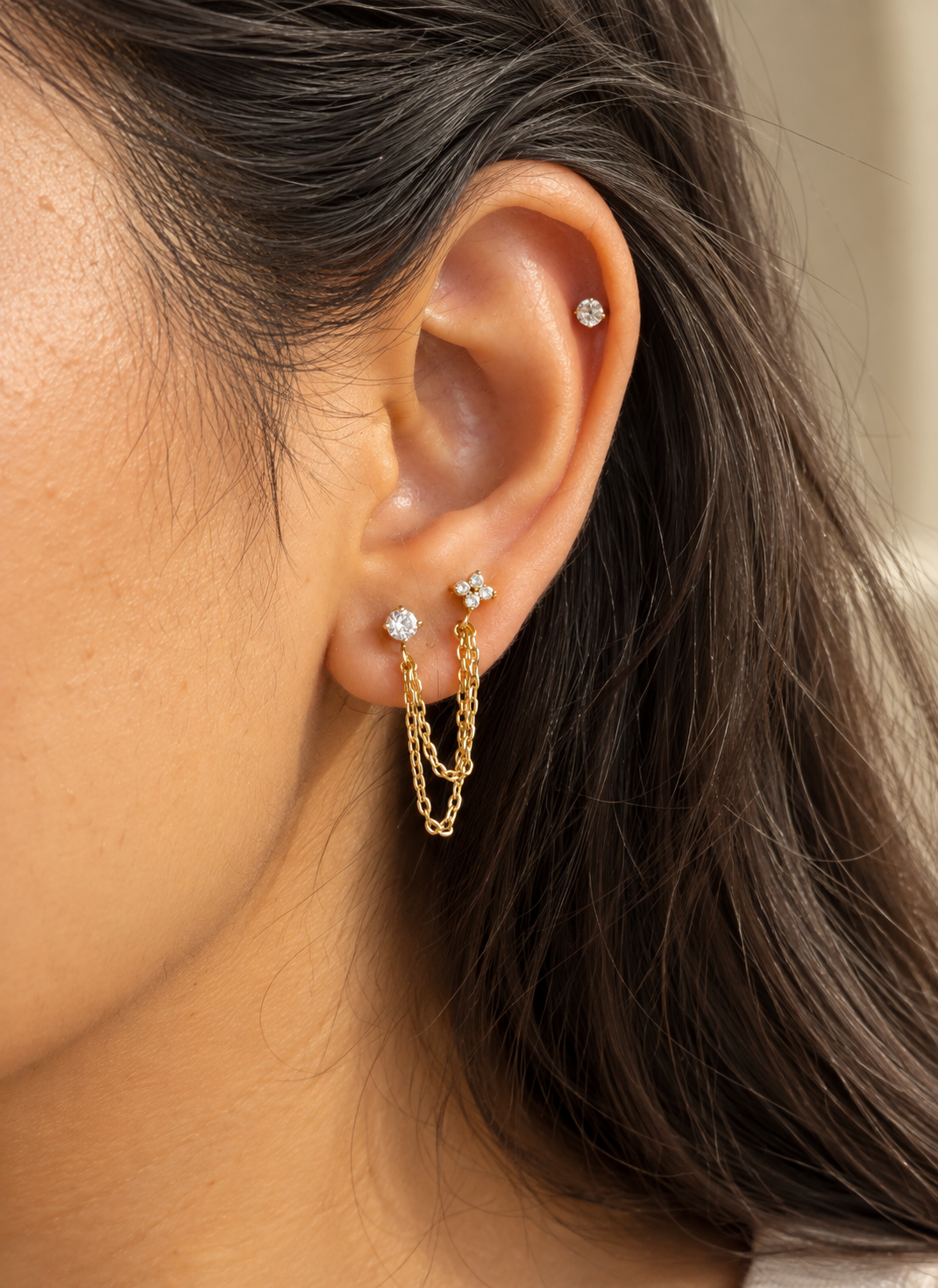 Star Chain Earring