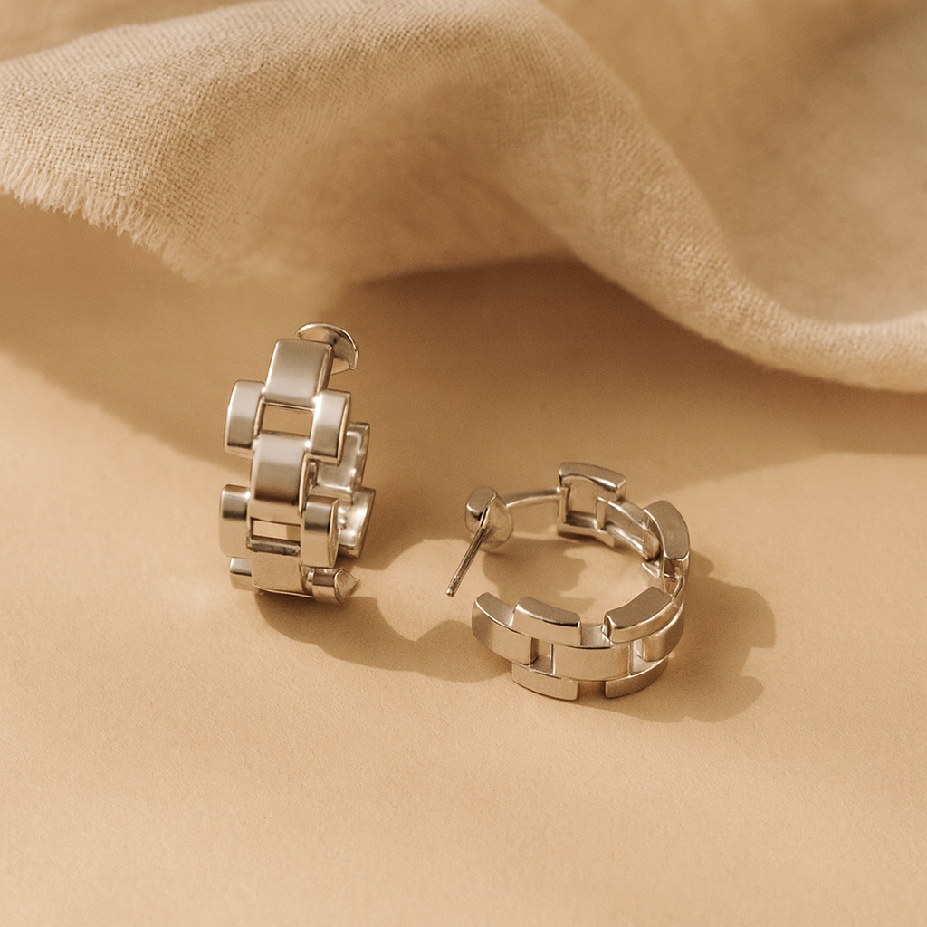 Wrist Watch Hoop Earring