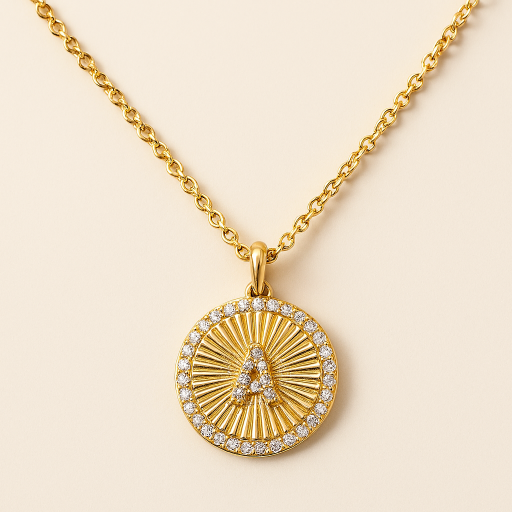Initial Ray Necklace