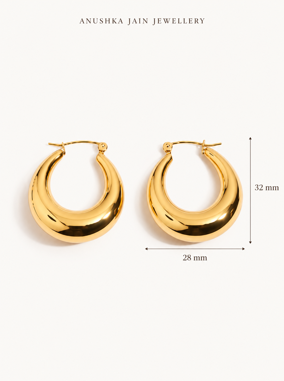 Chunky Crescent Hoop