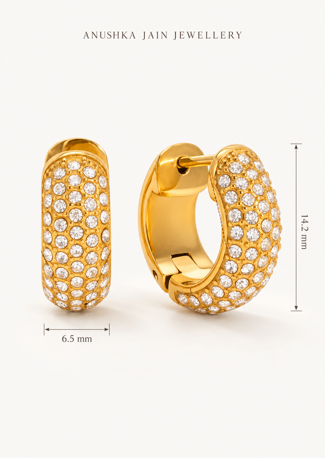Chunky Pave Huggie
