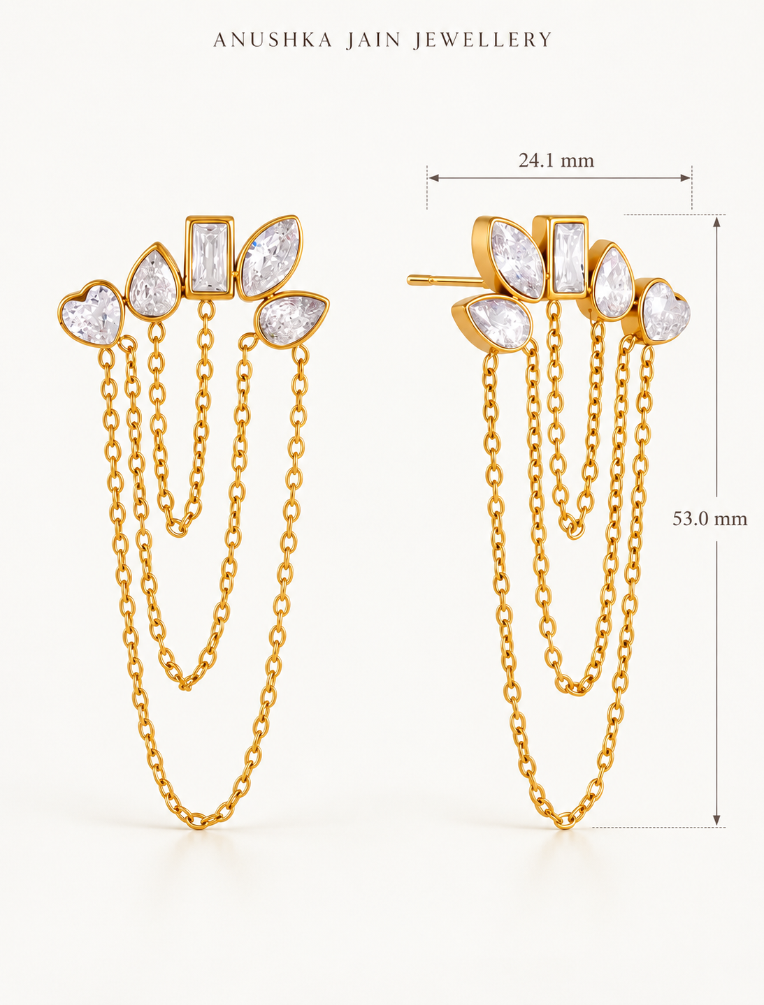 Cascade Chain Stud
