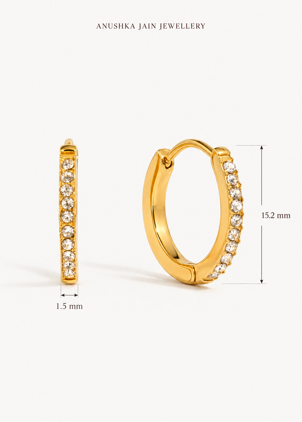 Slim Pave Huggie