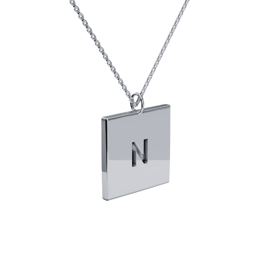 Malaika Arora In Engraved Square Bar Necklace