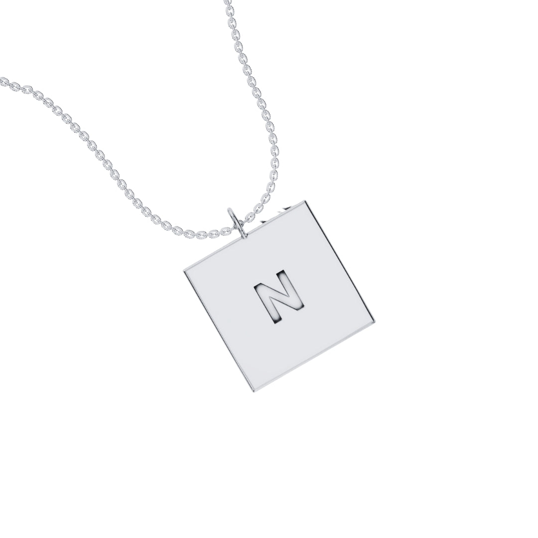 Malaika Arora In Engraved Square Bar Necklace