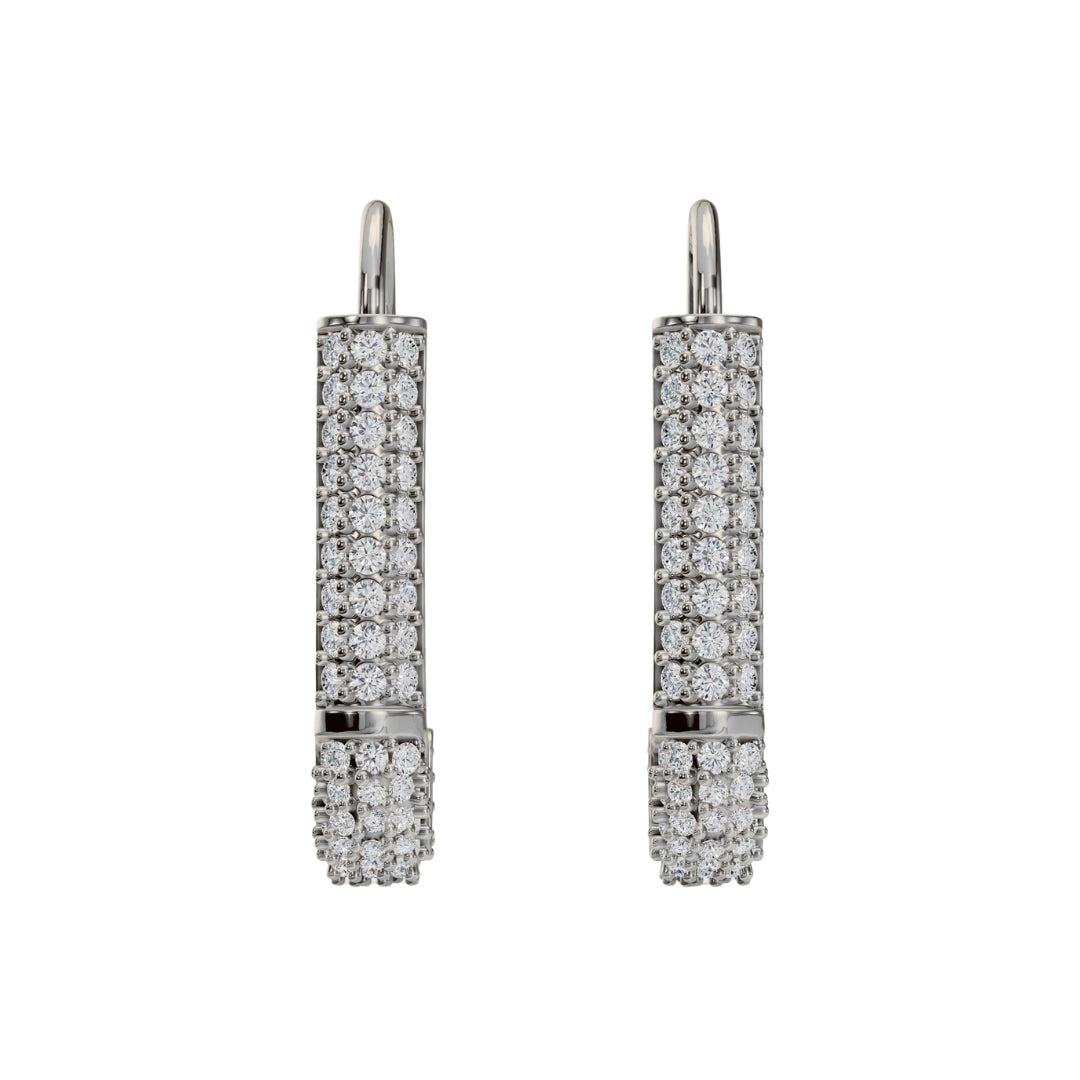 Glam Safety Pin Earrings