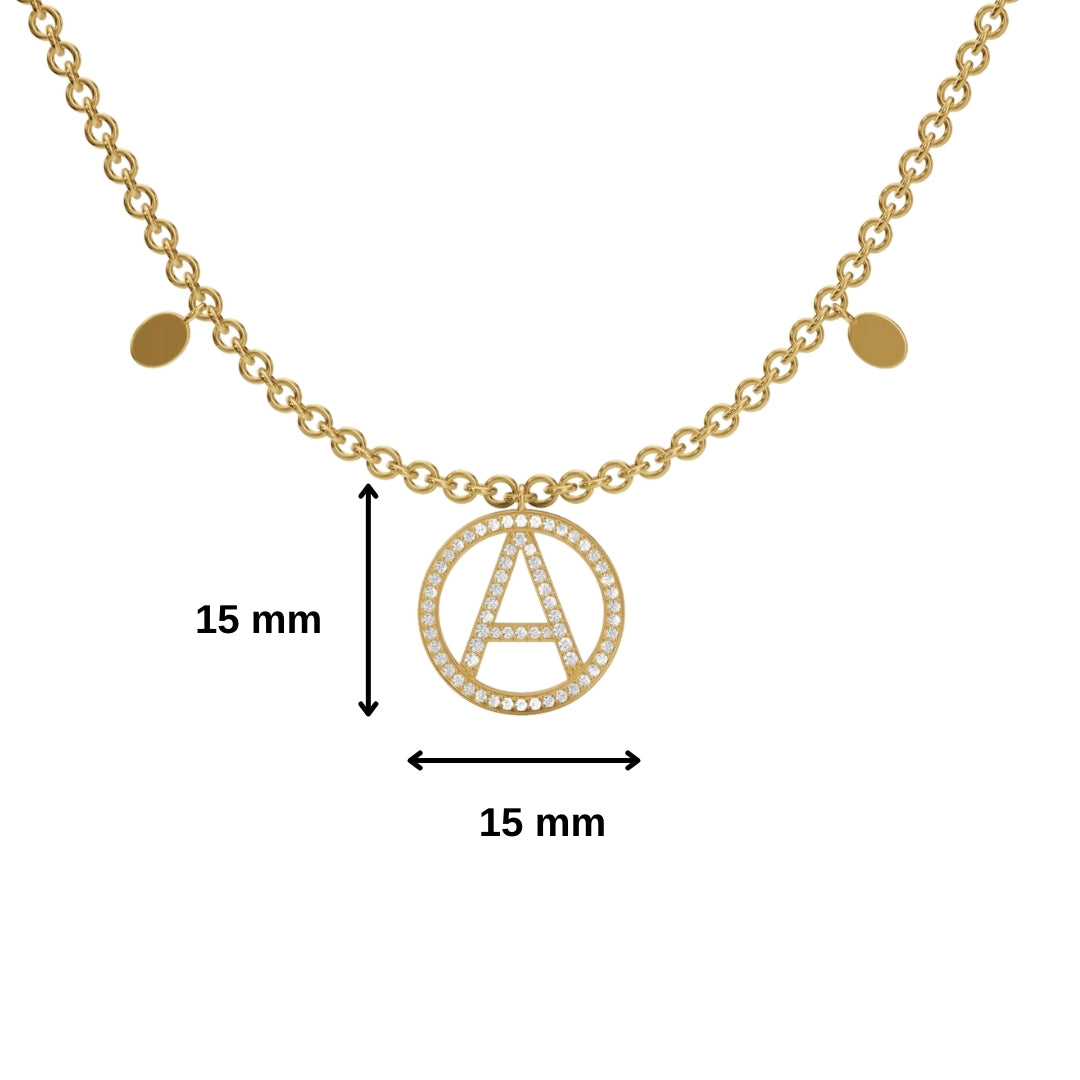Ruhaanika Dhawan in Initial Fame Necklace