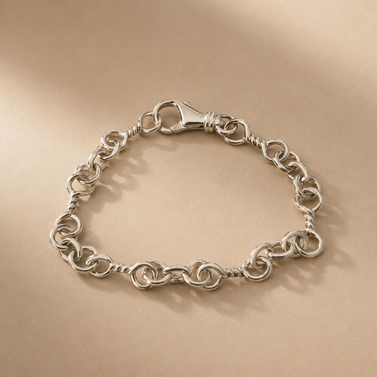 Ridge Bangle Bracelet