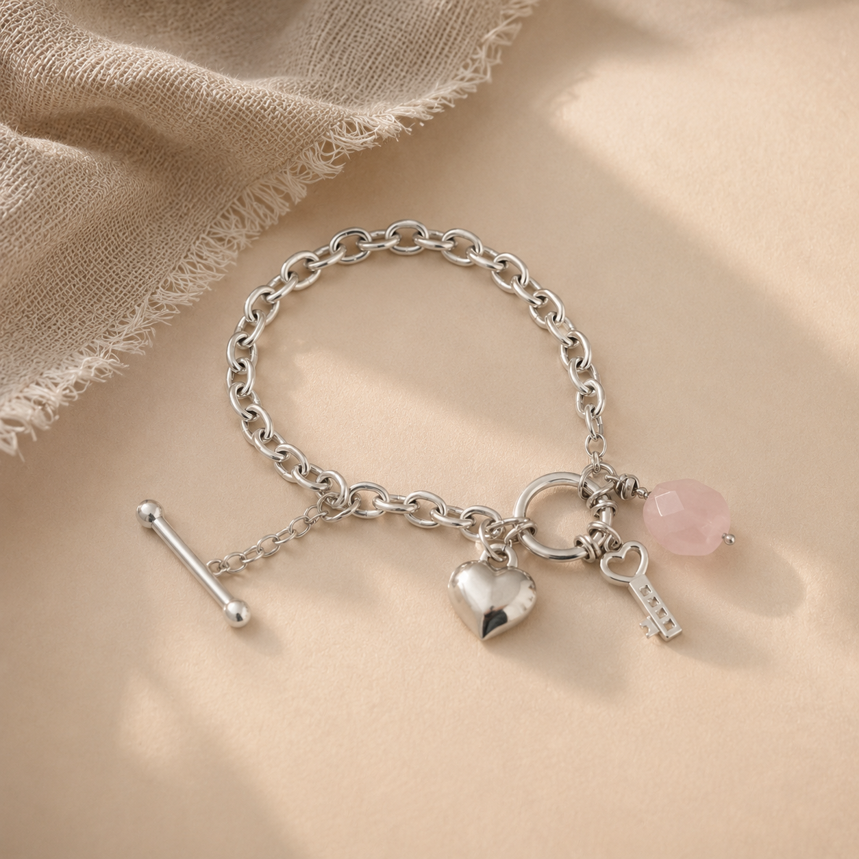 Rose Quartz Cuff