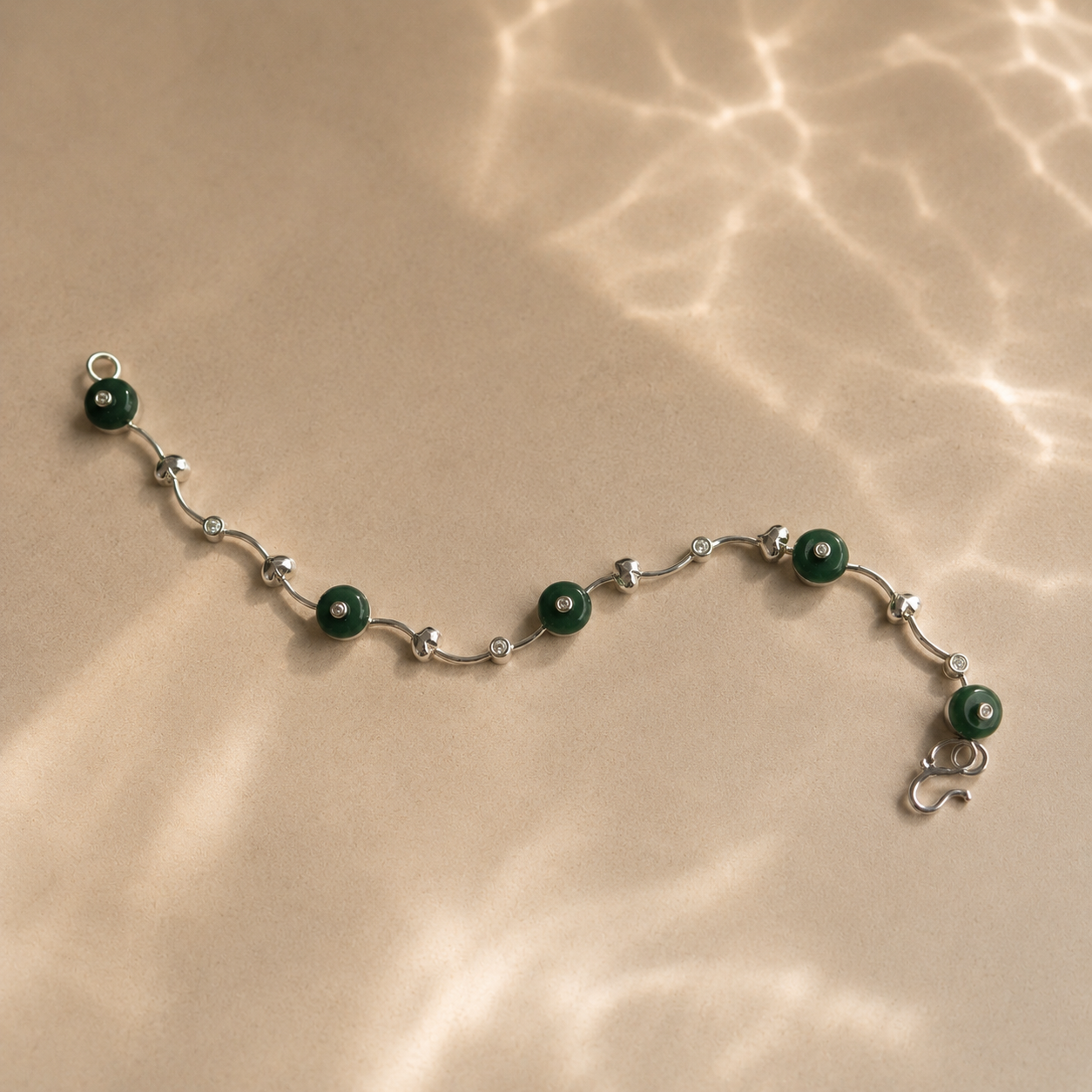 Green Onyx Tennis Bracelet