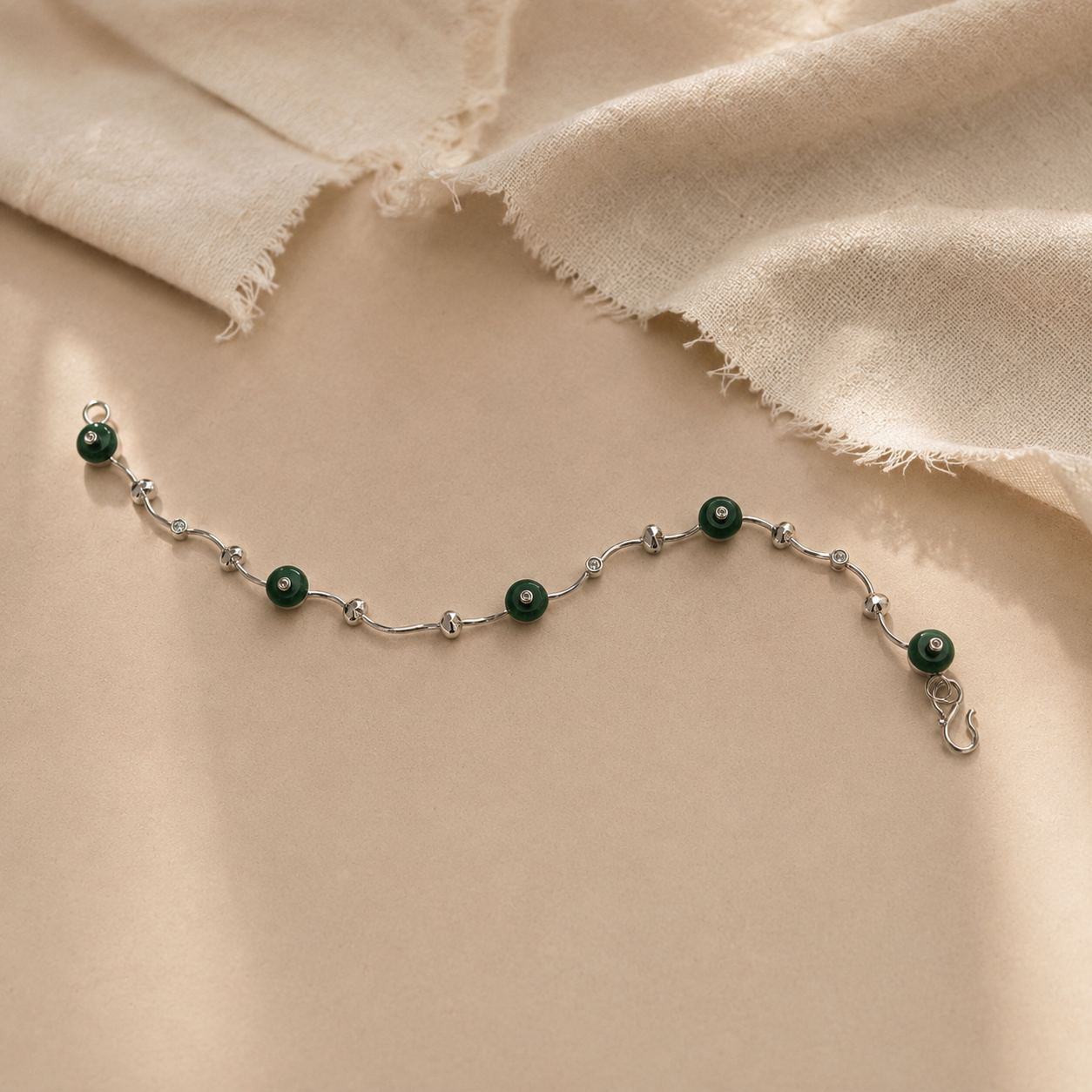 Green Onyx Tennis Bracelet