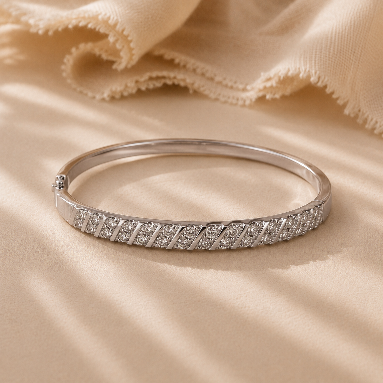 Crystal Crown Bangle