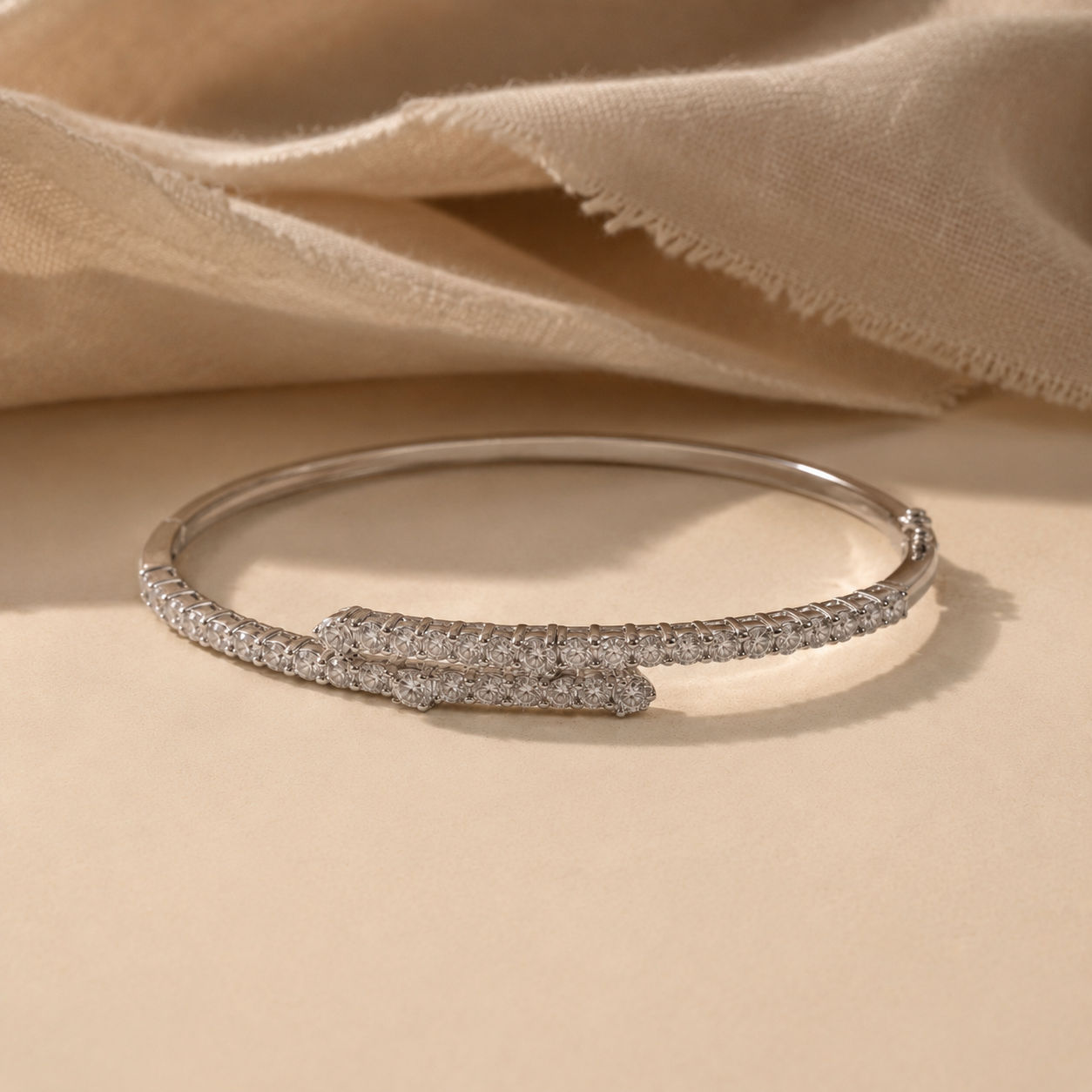 White Diamond Bangle