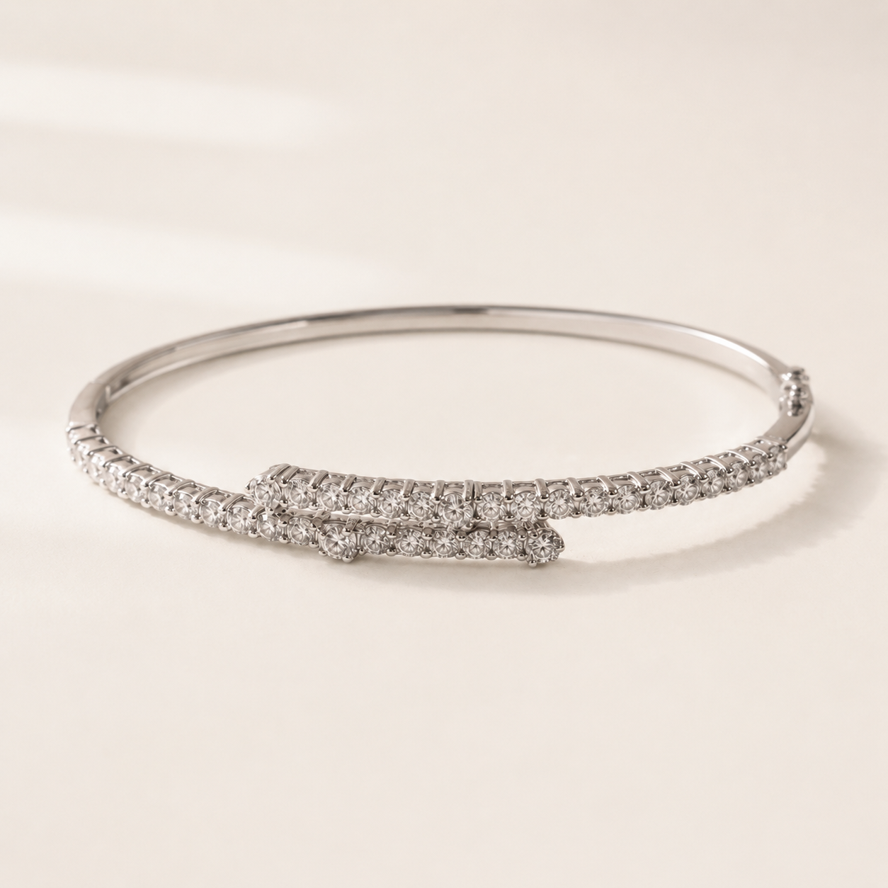 White Diamond Bangle