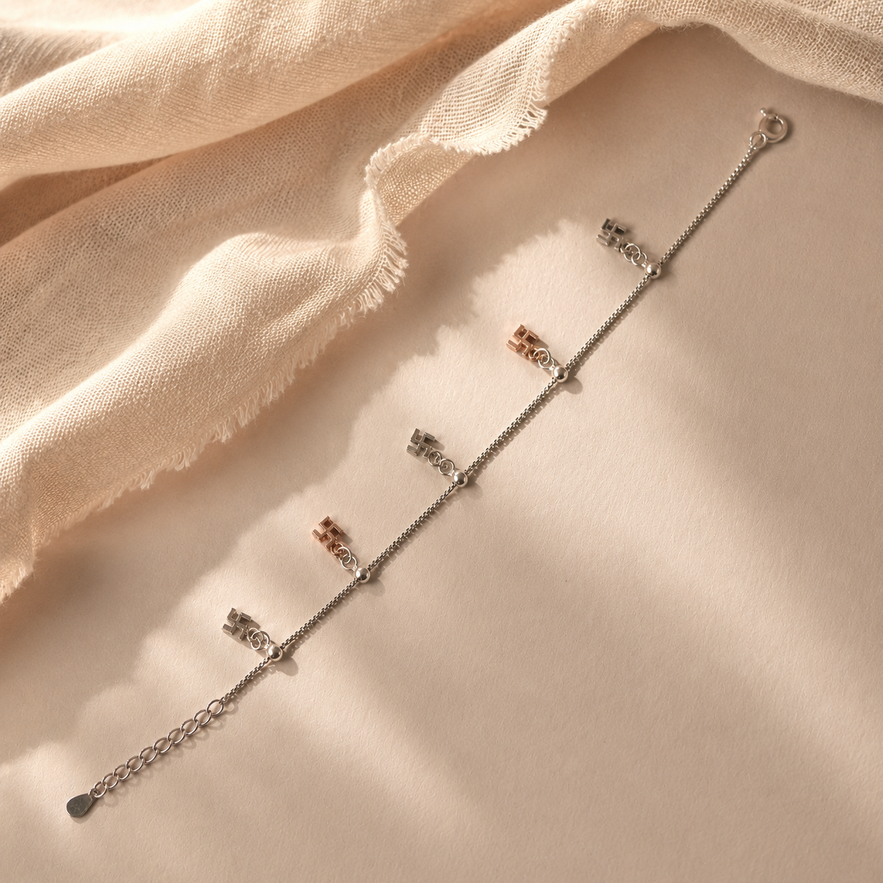 Charm Cross Bracelet