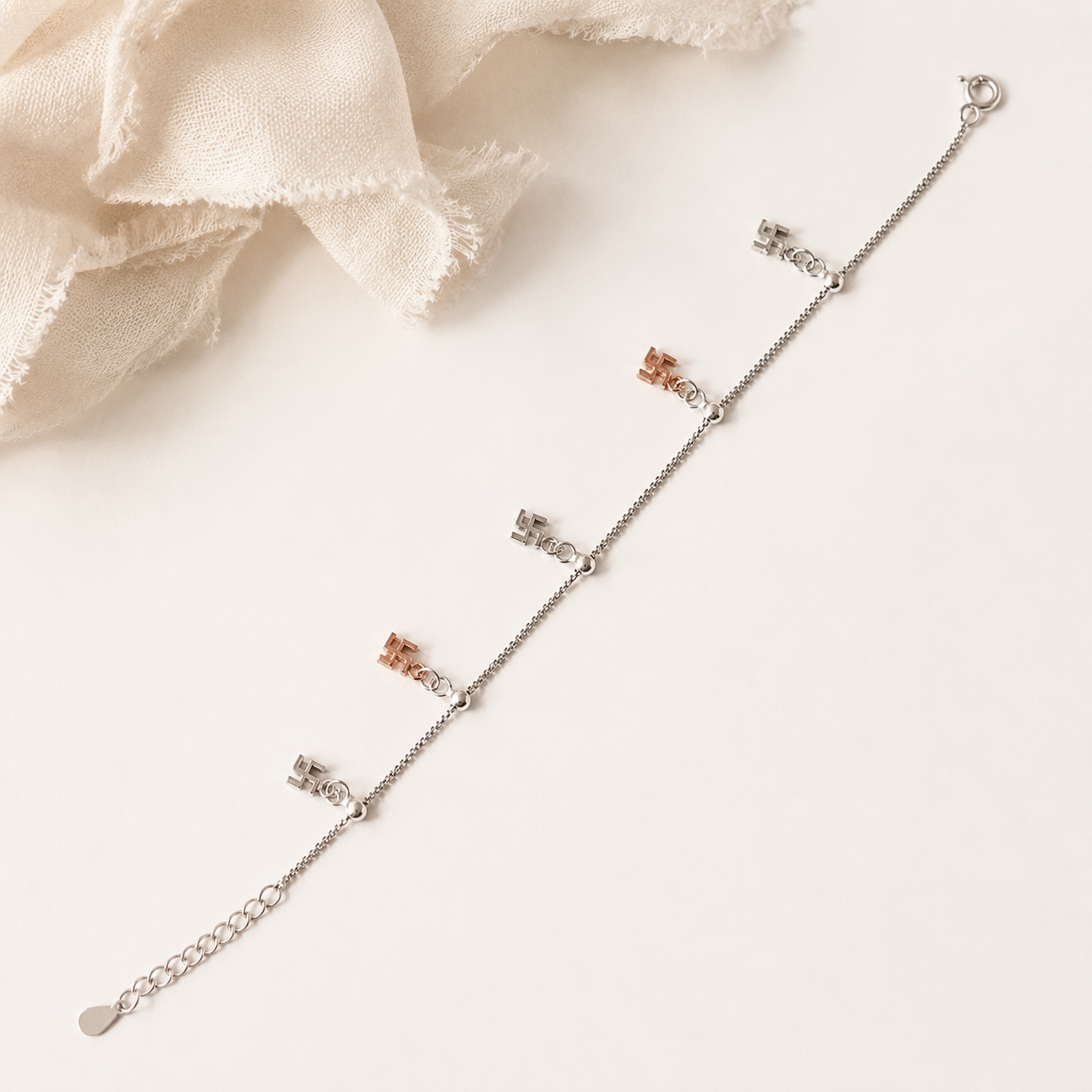 Charm Cross Bracelet