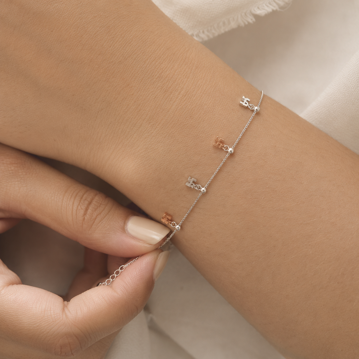 Charm Cross Bracelet