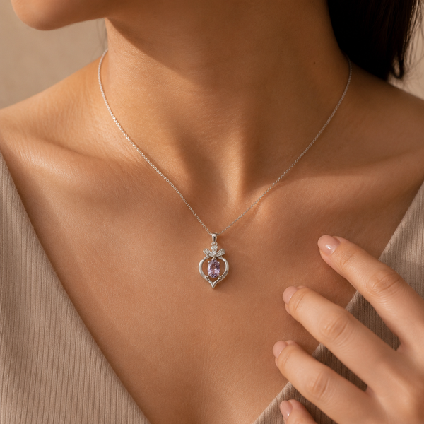 Amethyst Drop Charm