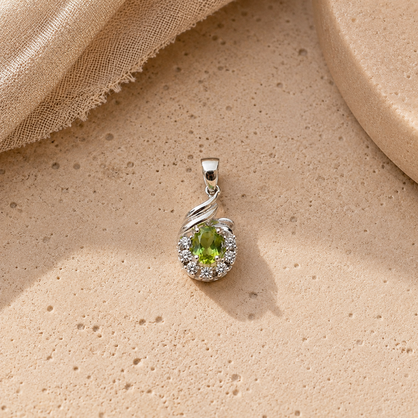 Peridot Oval Charm