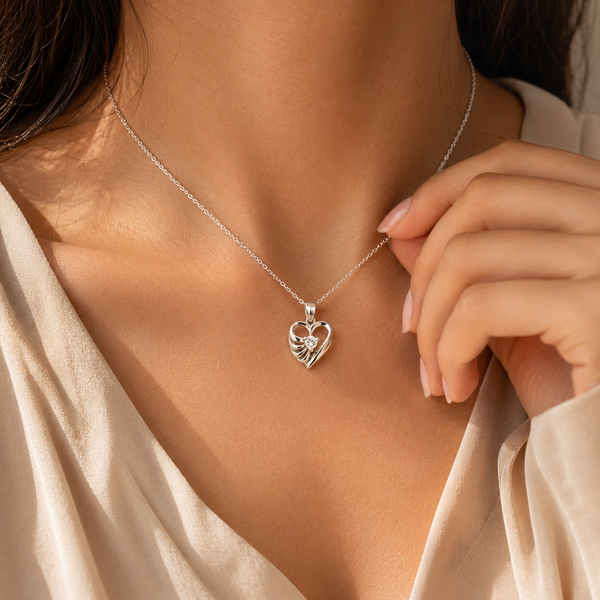 White CZ Drop Charm