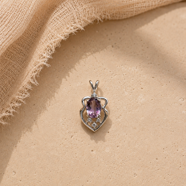 Amethyst Halo Charm