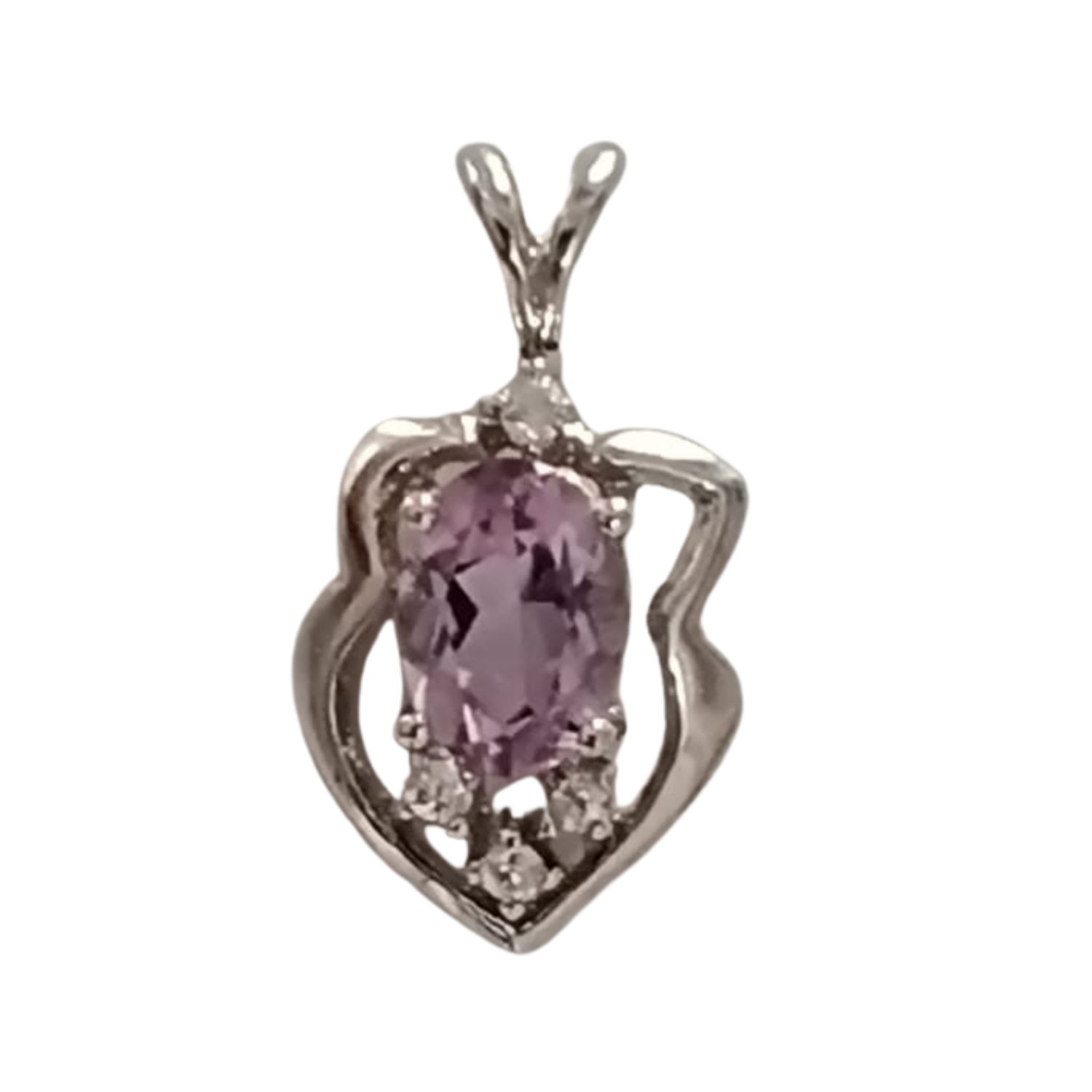 Amethyst Halo Charm
