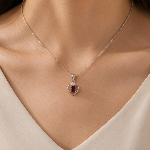 Garnet Drop Charm