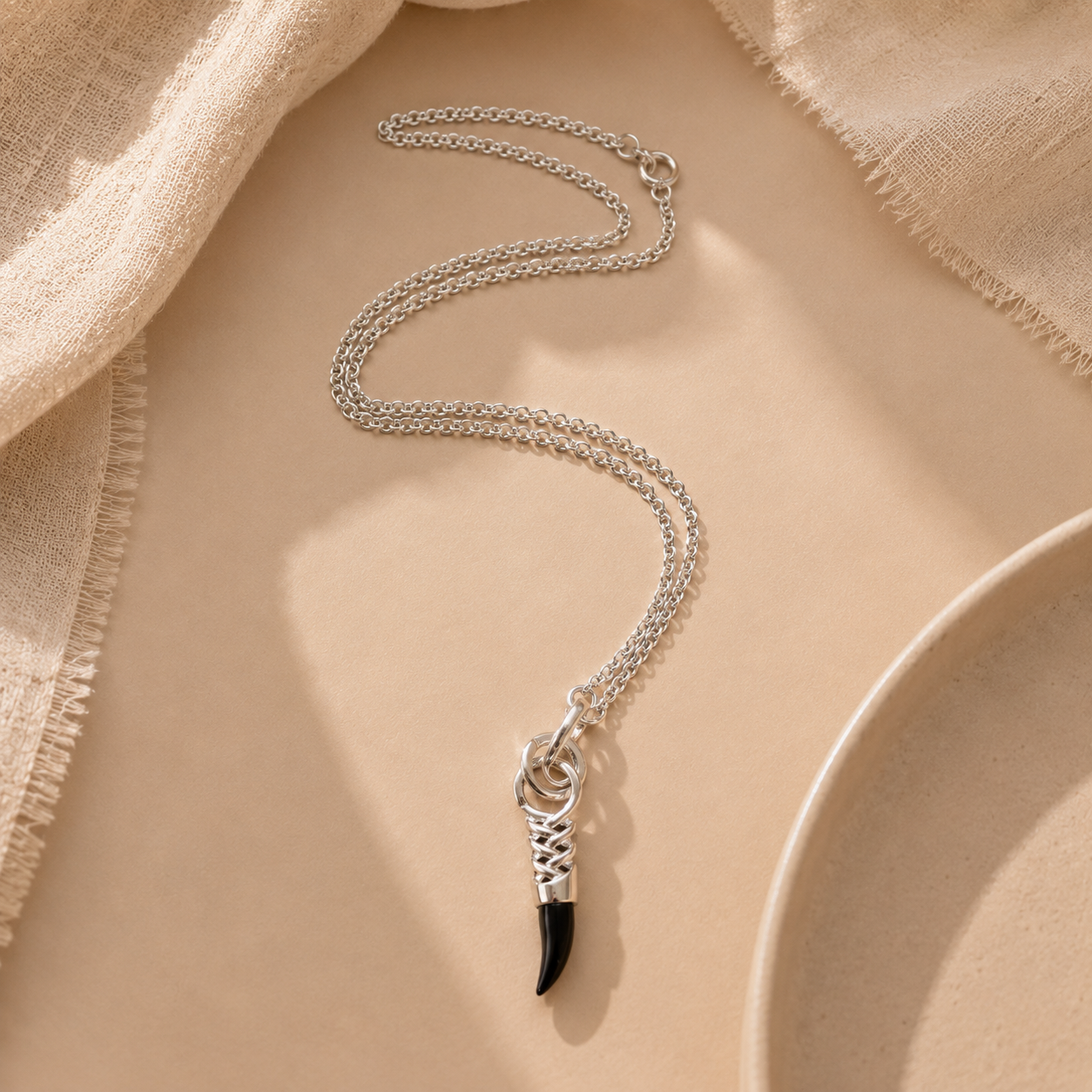 Onyx Blade Necklace