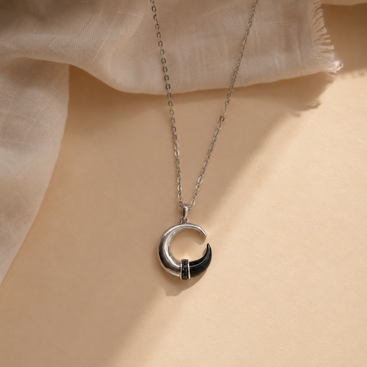 Horn & Onyx Necklace
