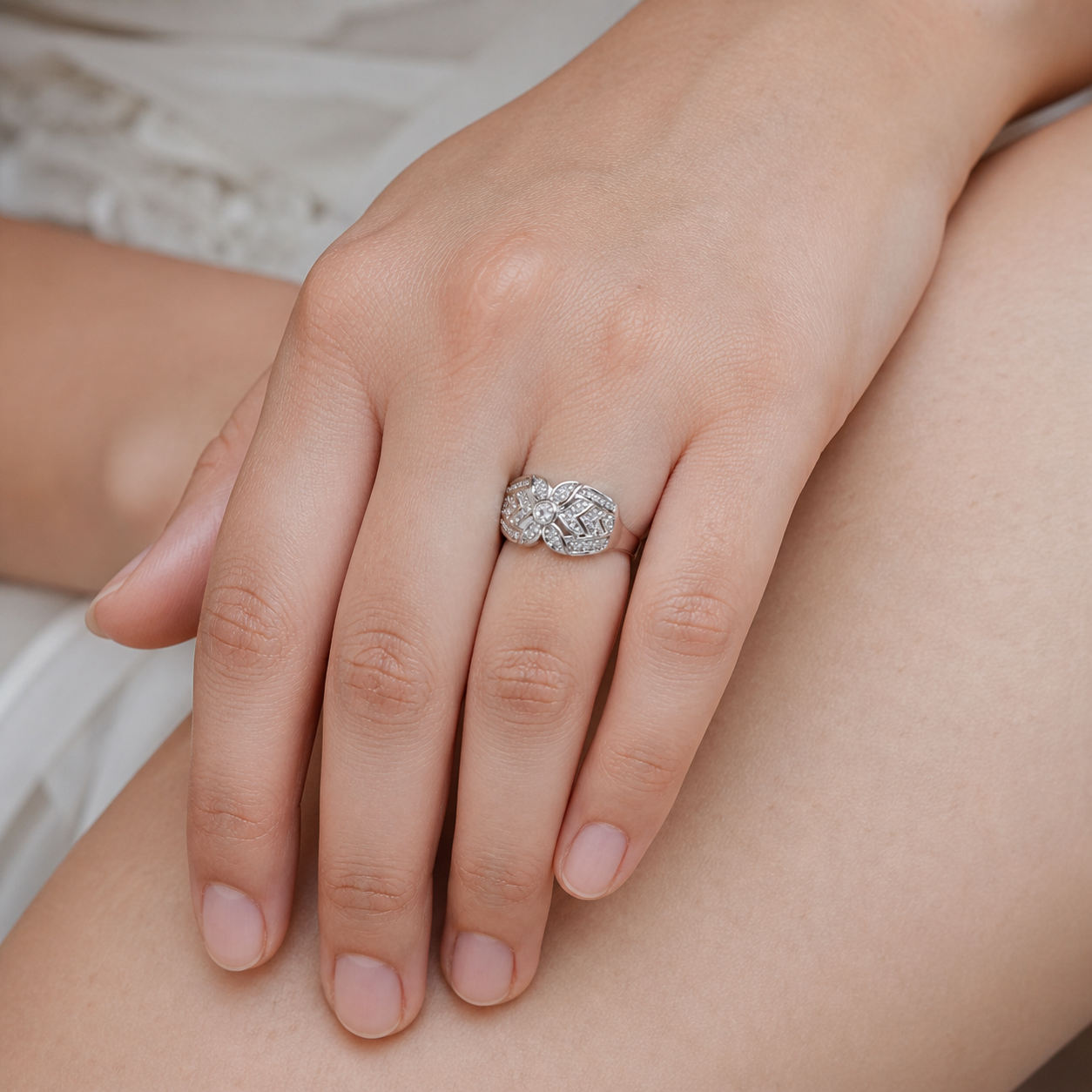 Celeste Bloom Statement Ring