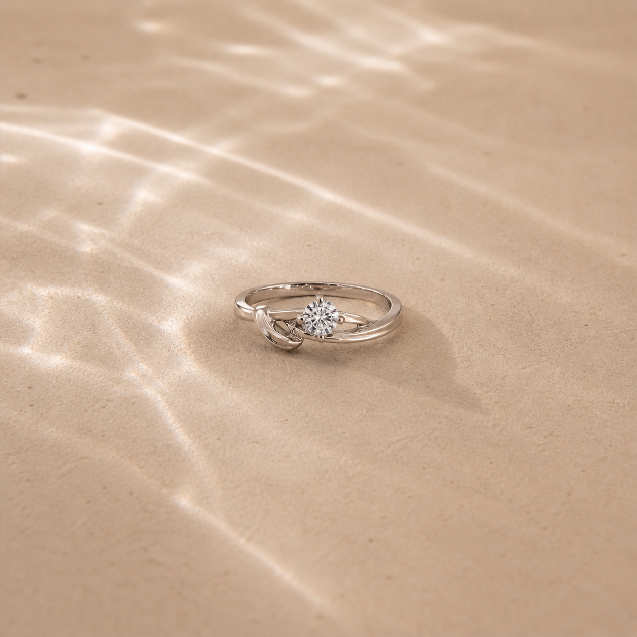 Eterna Twist Solitaire Ring