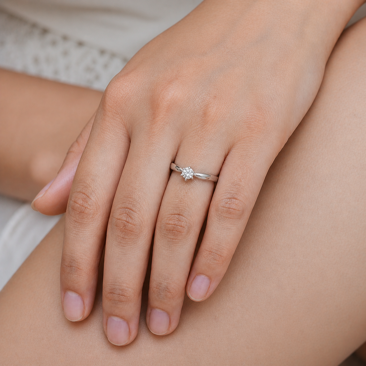 Celestia Solitaire Ring
