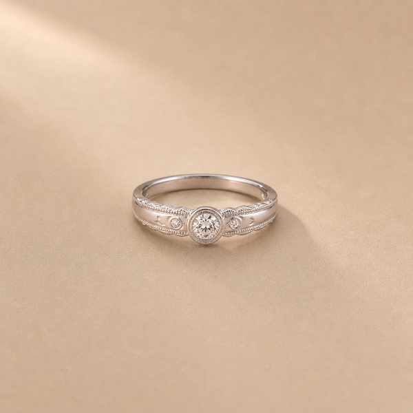 Celeste Halo Vintage Ring