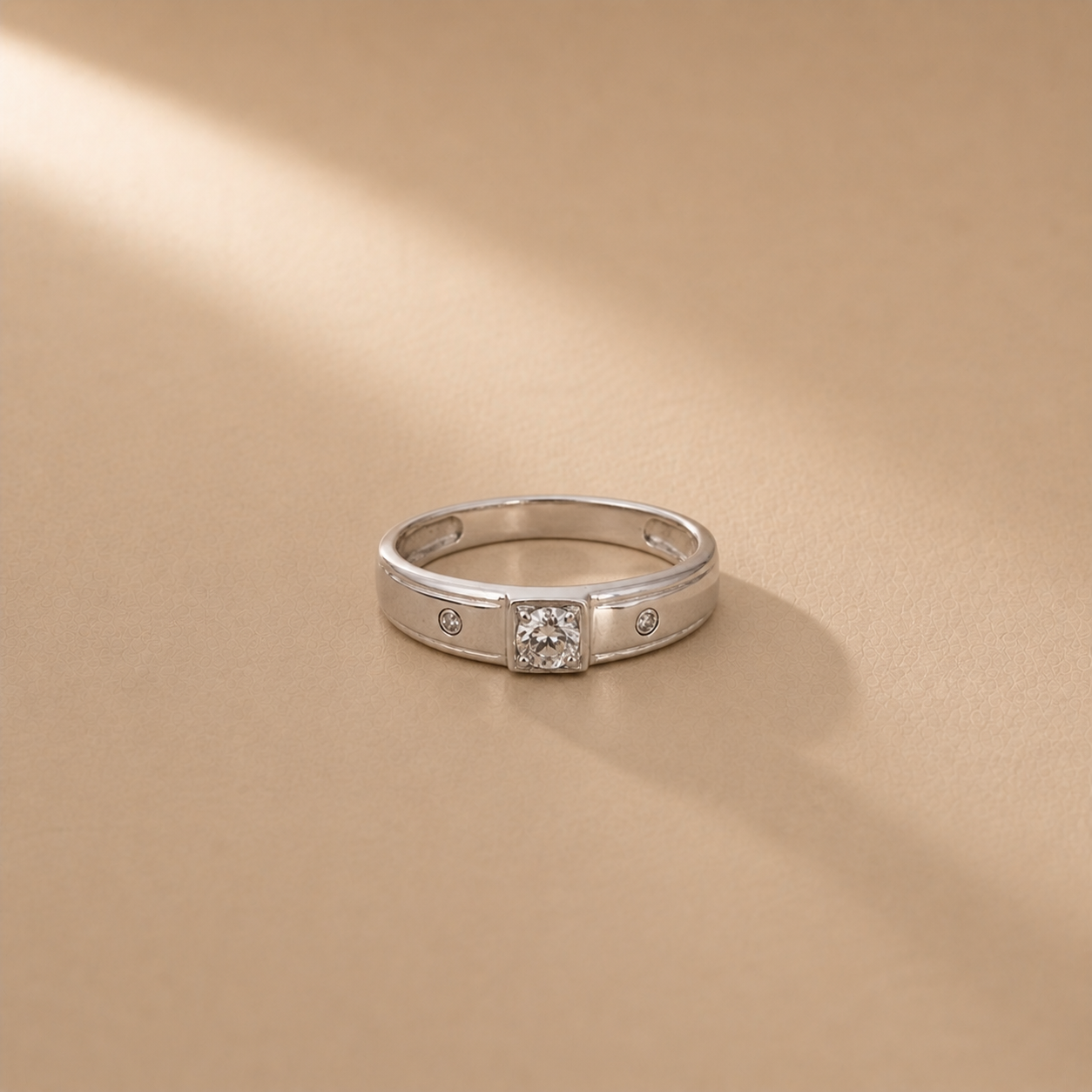 Astra Solitaire Band Ring