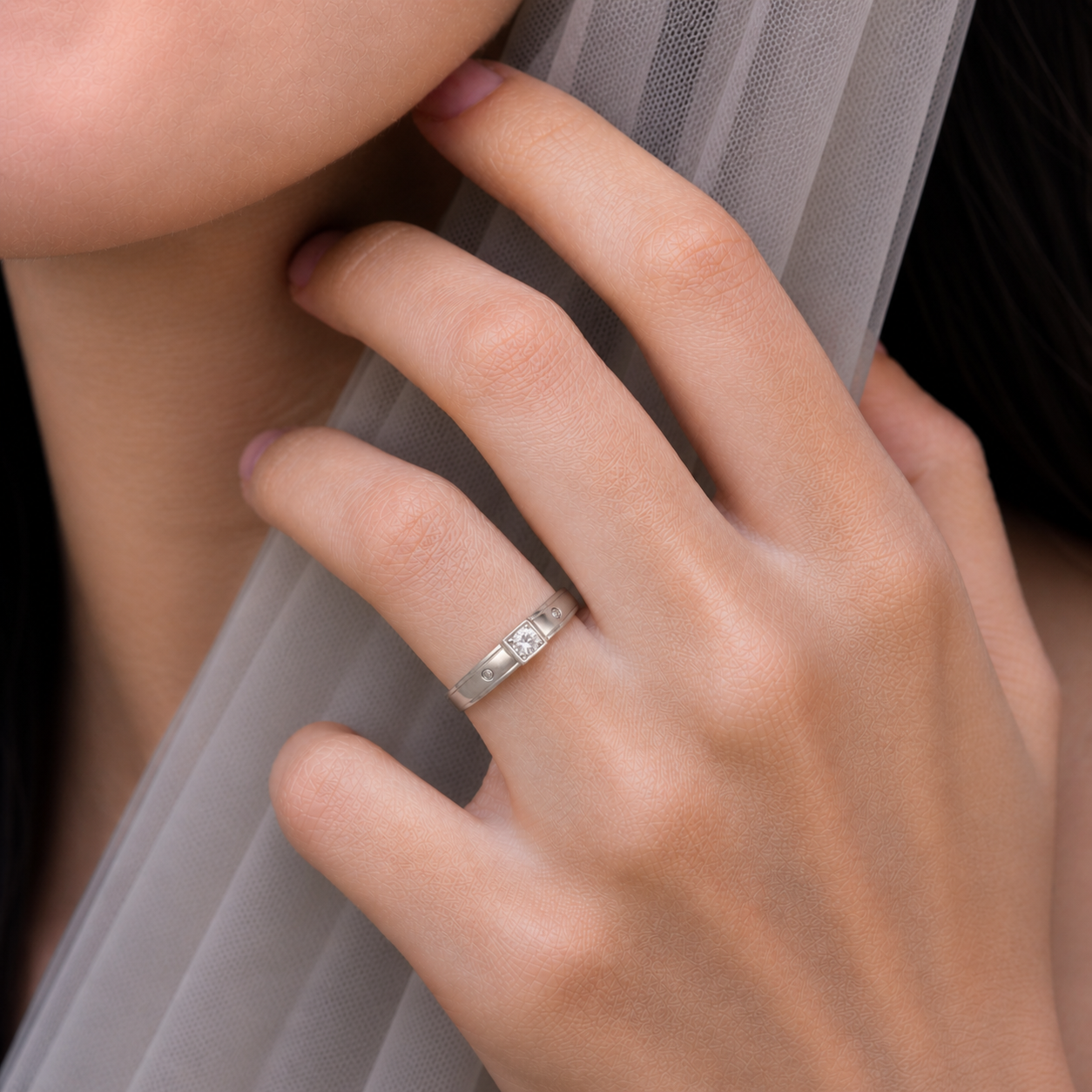 Astra Solitaire Band Ring