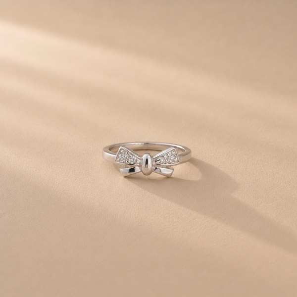 Celeste Bow CZ Ring