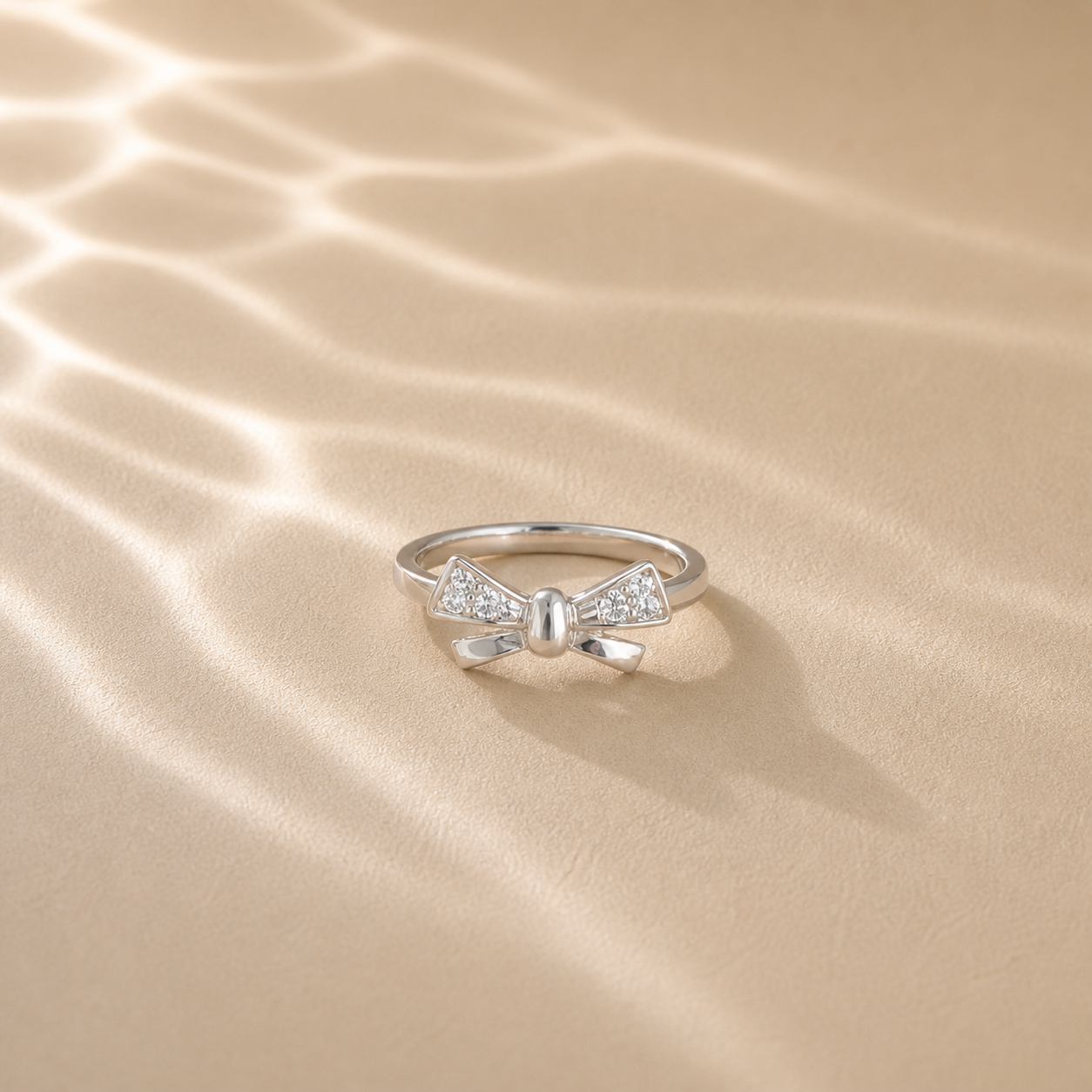 Celeste Bow CZ Ring