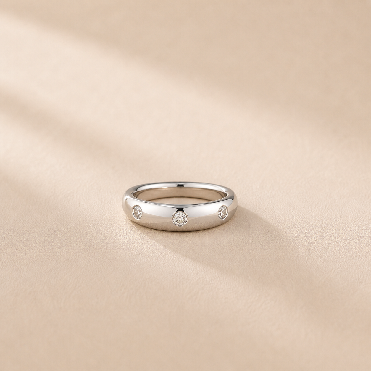 Luna Orbit CZ Band Ring