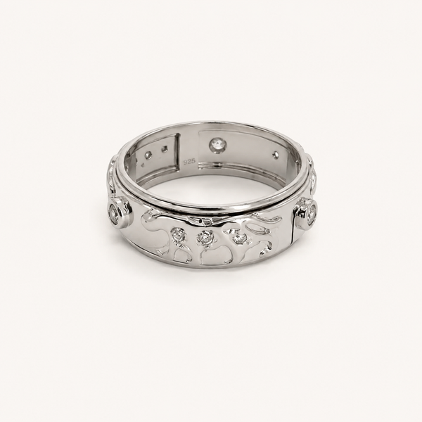 Celestial Orbit Spinner Ring