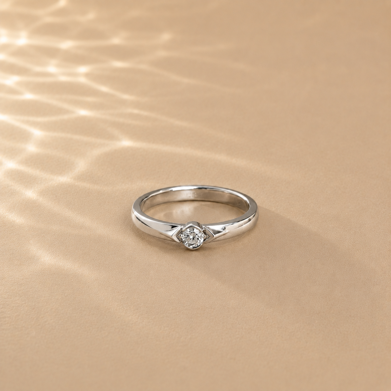 Solitaire Whisper Ring