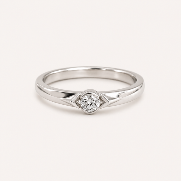 Solitaire Whisper Ring