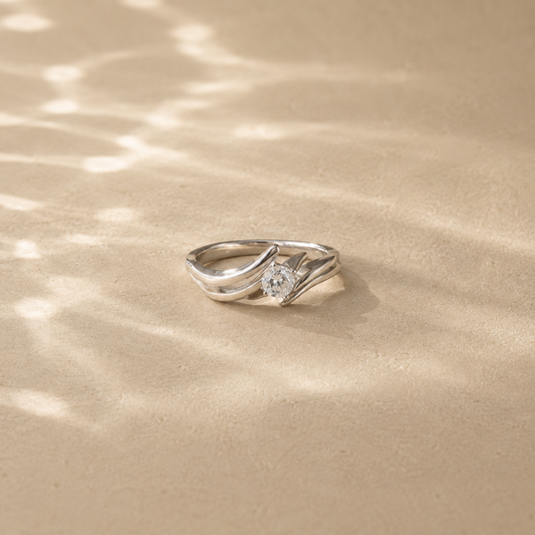 Aurielle Flow Solitaire Ring