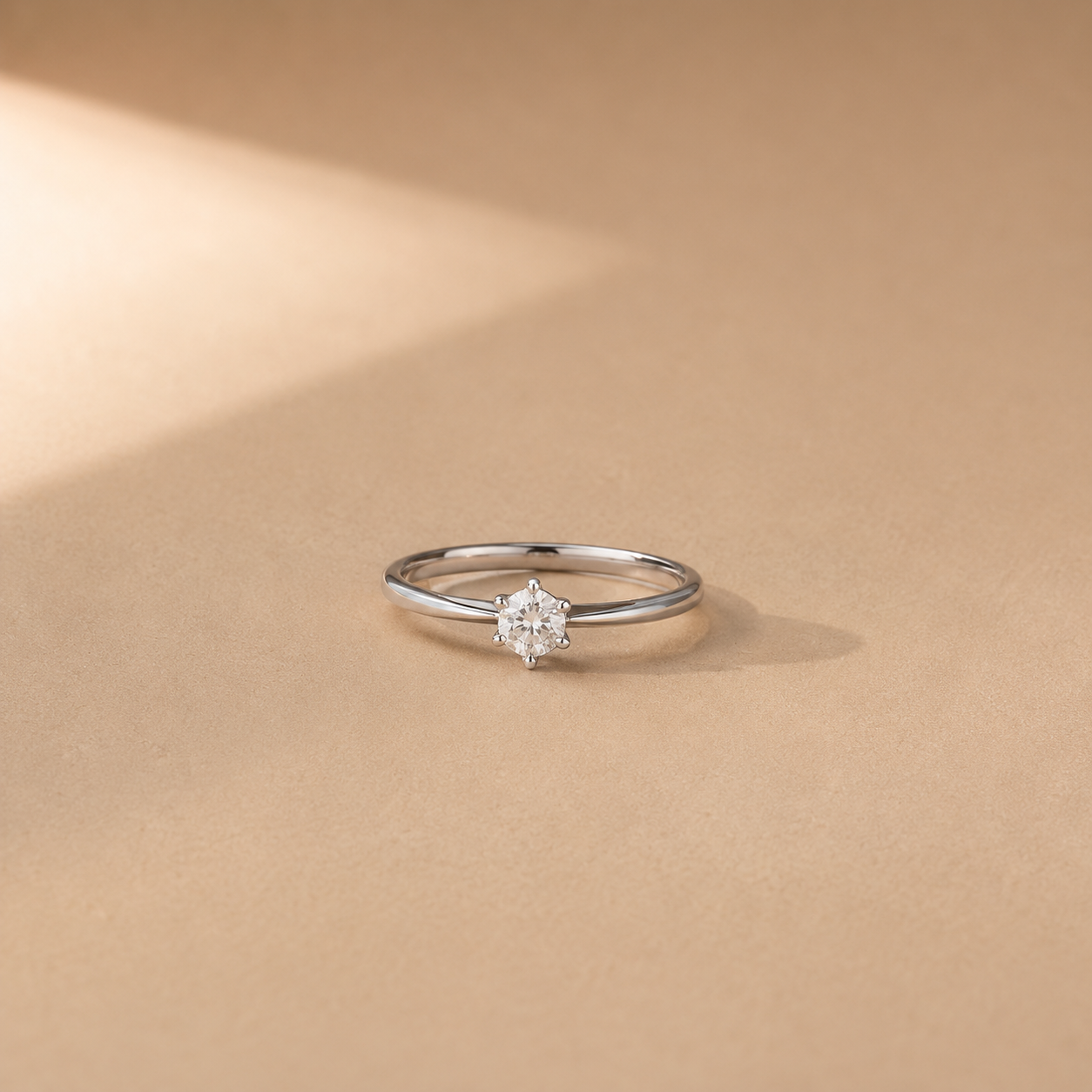 Luna Solitaire Ring