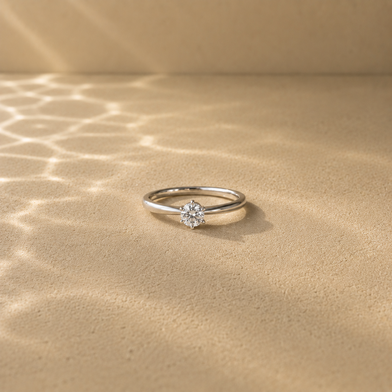 Luna Solitaire Ring