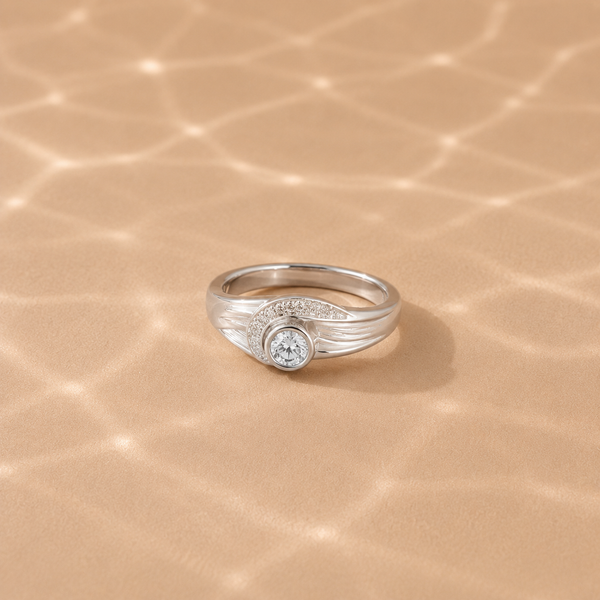 Aurielle Halo CZ Ring